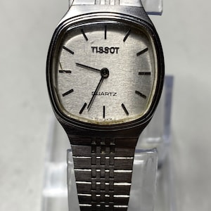 NEEDS WORK vintage Tissot ladies quartz watch eta movement stainless gift her retro project designer push button