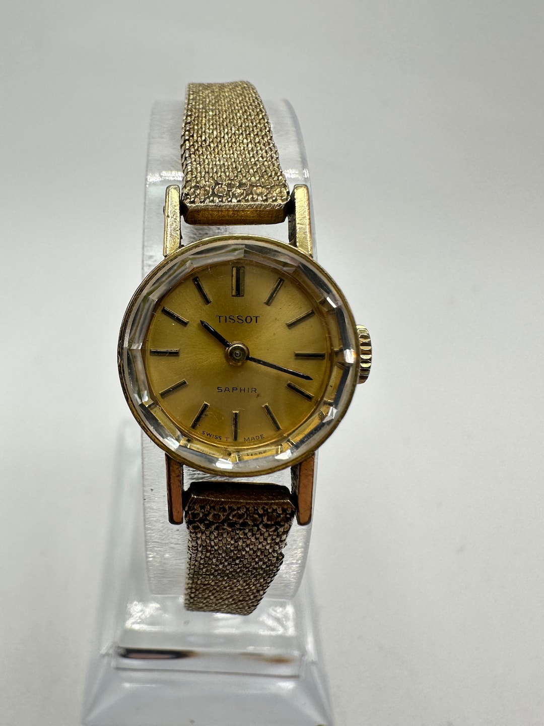 60er Jahre Tissot Uhr Damen Gold Alt Vintage Tissot Saphir Damen