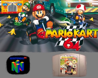 Landgoed Parel In de genade van Mario Kart N64 | Etsy