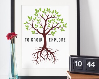 To Grow, Explore 5x7 Frameable Print
