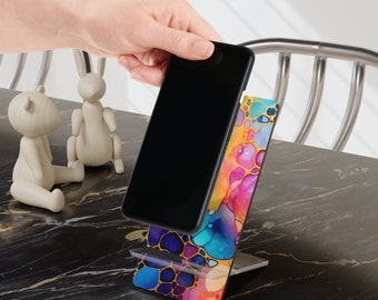 Rainbow Ink Mobile Display Stand for Smartphones