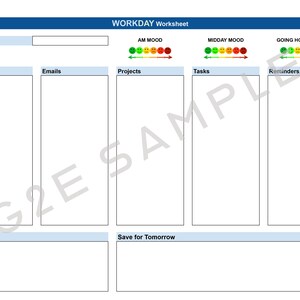 WorkDay Worksheet (Google Sheet Template)