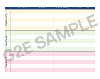 Goal-Setting Workbook (Google Sheet Template)