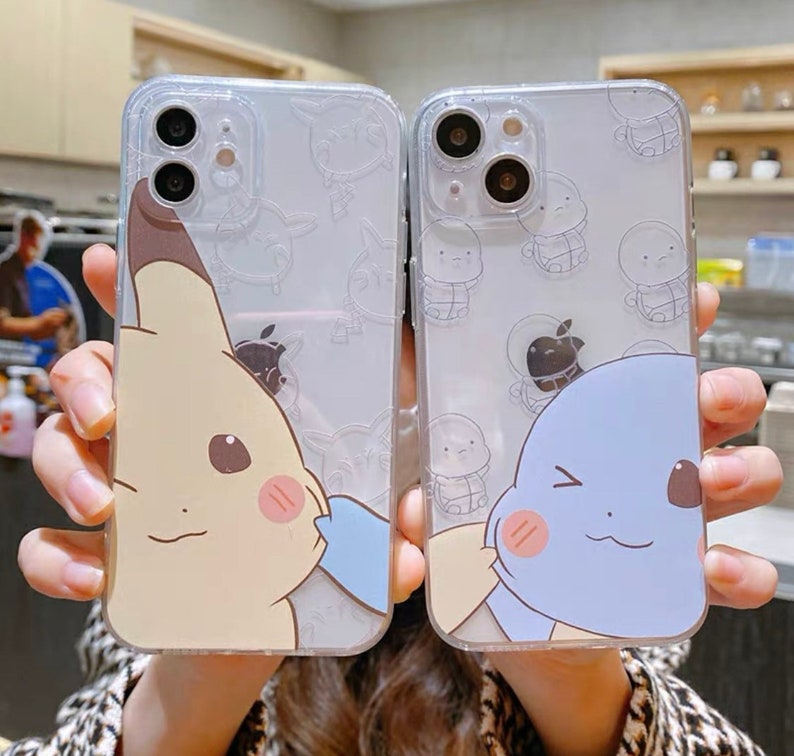 Cute and Kawaii Pokemon Pikachu Cartoon Anime Phone Case / iPhone case/ Couple phone cases iPhone 14 13 12 11 