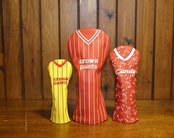 Ensemble couvre-chef de golf Liverpool - Driver, fairway et hybride - Designs de clubs de football classiques - Cadeaux de golf, coutures premium, doublure durable