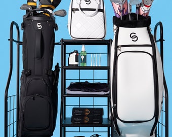 Golf Organiser - Golf Bag Stand (Dual Unit)