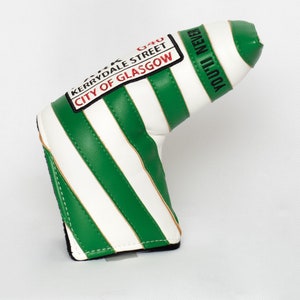 Celtic Golf Headcover Putter (Blade) - Classic Football Club Designs – Golf Gifts, Premium Stitching, Durable Lining – Multiple Designs