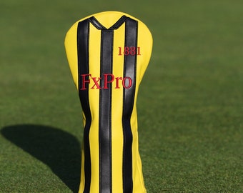 Watford Golf Driver Headcover - Classic Football Club Designs – Golf Gifts, Premium Stitching, Durable Lining – Multiple Designs
