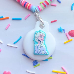 AirTag Case Holder Princess AirTag Necklace KeyChain AirTag Cover/Apple Locator, Apple Tracker, Tracking Child, Apple Anti-lost