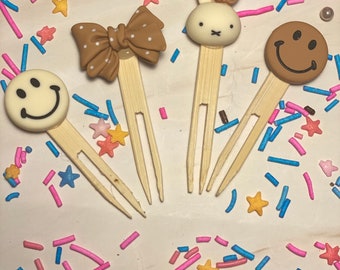 Lindos bocados de almuerzo, Selecciones de comida, Selecciones de Bento, Almuerzo Bento, Mini tenedores, Selecciones de almuerzo para niños, Selecciones de comida japonesa kawaii
