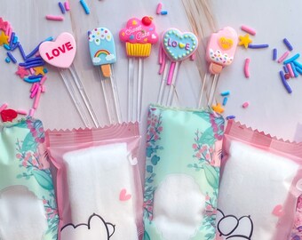 Cute lunch bite picks, Food picks, Bento picks, Bento Lunch, Mini forks, Kids Lunch Picks, kawaii Japanese food picks