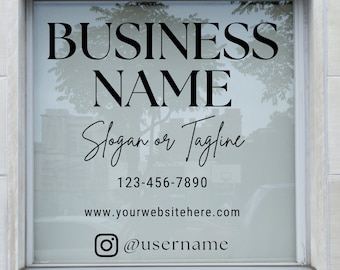 Custom Vinyl Business Sign for Storefront Windows - Custom Business signs - Personalized signs - Vinyl signs - Vinyl decal window signs