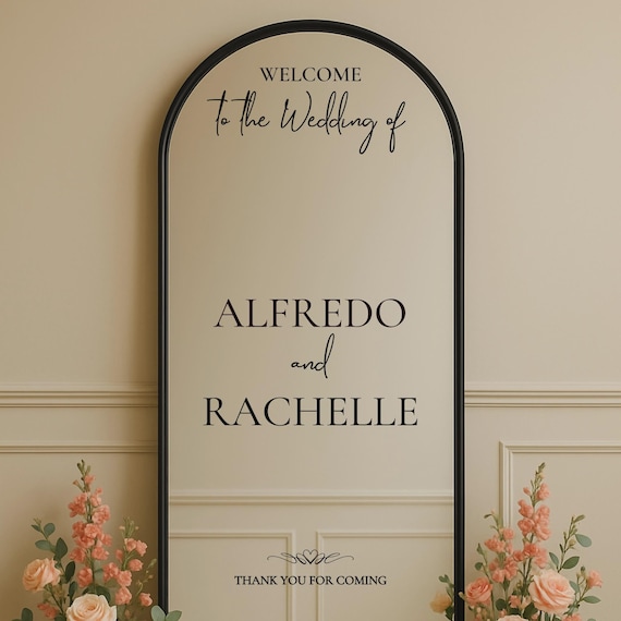 Personalized Wedding Welcome Sign: Wedding Welcome Sign – Warm Elegant Celebration Style – For Bride and Groom Reception
