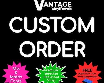 Sticker vinyle personnalisé | Stickers personnalisés | Autocollants faits sur commande | Enseignes personnalisées