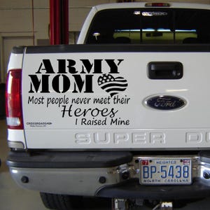 Army Mom Vinyl Decal Sticker: Military Car, Laptop, Window