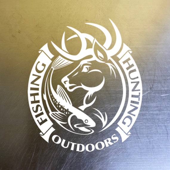 Hunting Fishing Decal Sticker / Hunting Sticker / Outdoors Decal