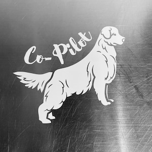 Dog | Dog Sticker | Dog Decal | Golden Retriever Sticker | Bumper Sticker | Pet Decal for Window | Decals for Cars | Vinyl Decal Sticker