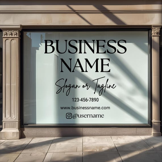 Business Decal: Custom Vinyl Sign | Window Decals | Stickers for Businesses