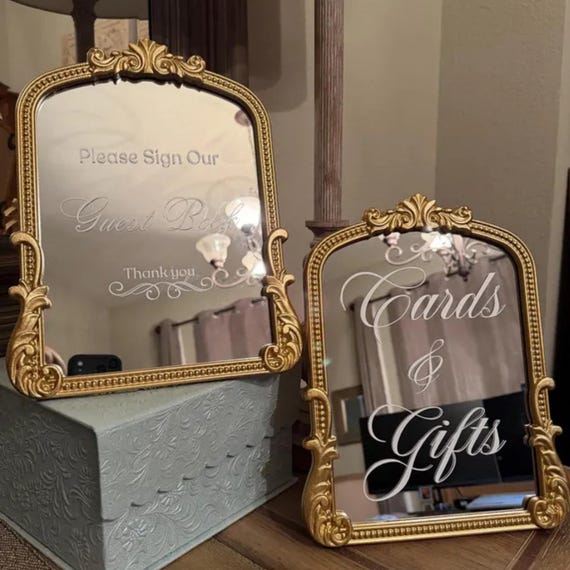 Personalized Vinyl Decal Stickers: Custom Vinyl Decal | Personalized Custom Wedding Sign Text for Bride & Groom Ceremony Entrance