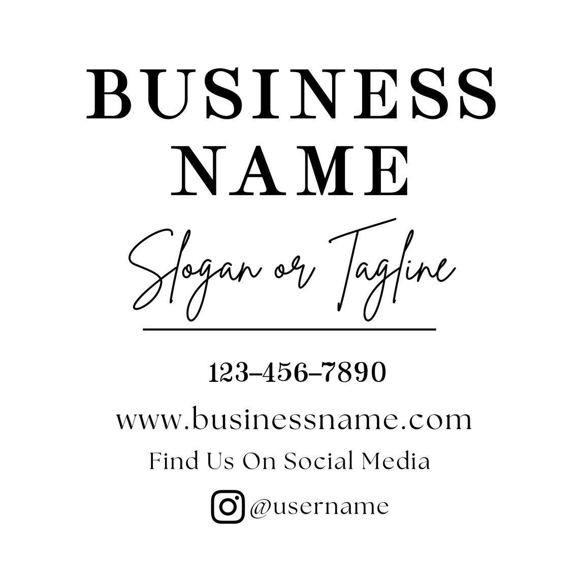 Custom Business Logo Vinyl Decal / Personalized Store Decal / Etsy