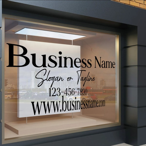 Custom Large Vinyl Business Sign - Vinyl storefront signs - Vinyl Business Signs - Business signs for windows - Professional Signs - Retail