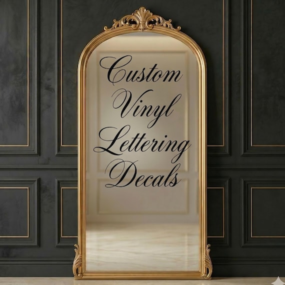 Vinyl Decal Stickers: Wedding Welcome Sign – Elegant Script Signage – For Mirrors, Windows & Business Displays