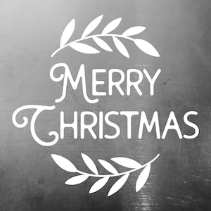 Merry Christmas Vinyl Decal: Holiday Window Sticker