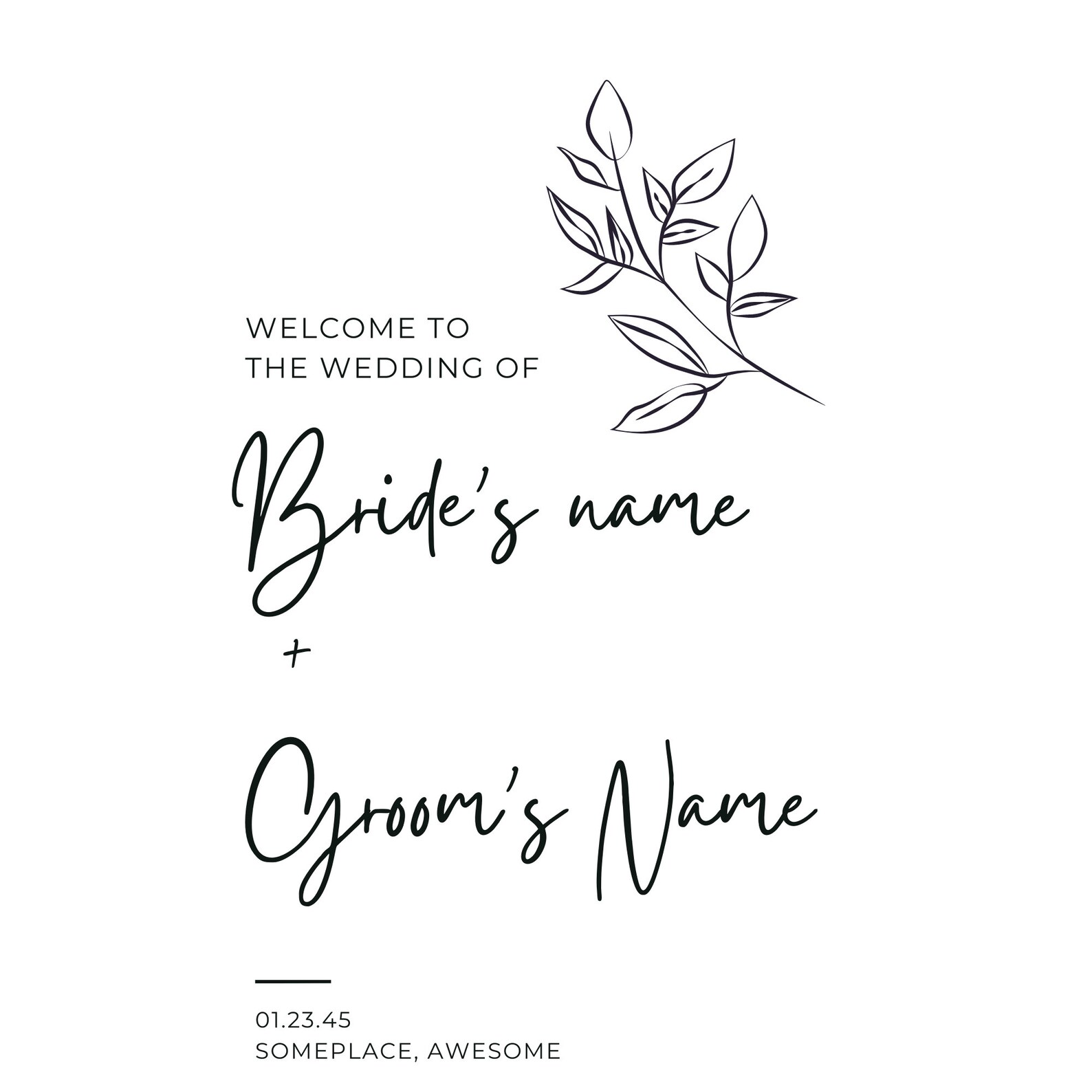 thumbnail image 2 of Personalised Wedding Photo Plaque – Stag Design 2 of 14