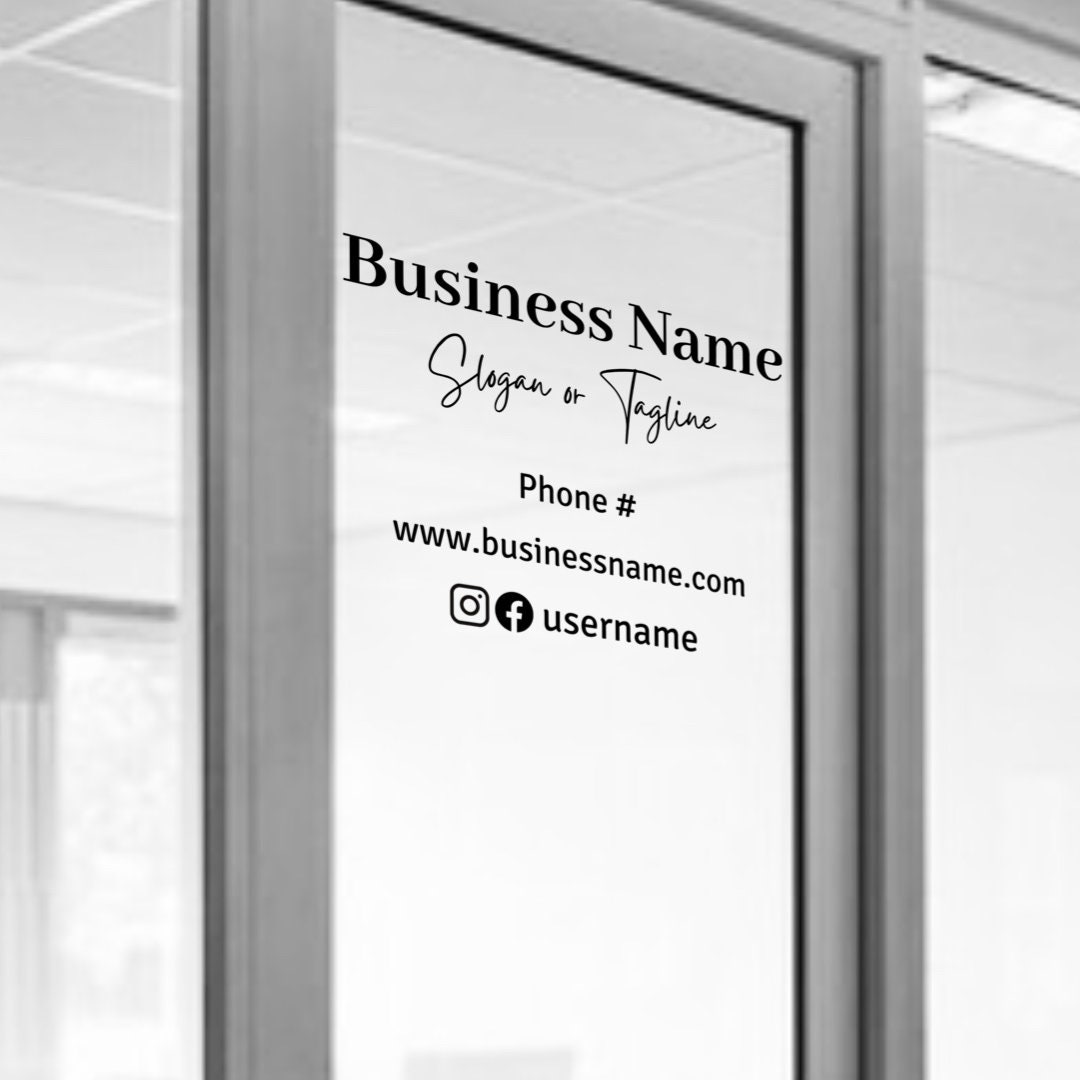 Window Sign for Business Window Sign Business Window Sign - Etsy
