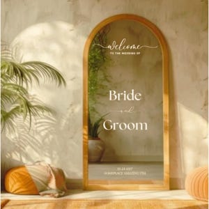Plaque de mariage, plaque de miroir pour selfie, date de mariage, plaques de signe de mariage, décalcomanie de mariage, miroir pour selfie de mariage, plaque de miroir de mariage