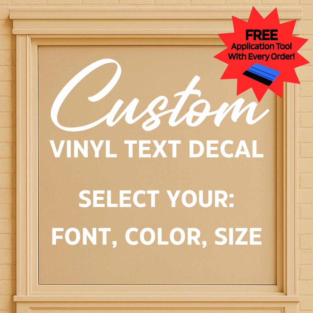 Custom Vinyl Stickers – Personalized Decals for Car, Window, Laptop or ...