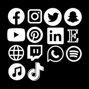 Custom Social Media Car Window Decal: Personalized Vinyl Sticker