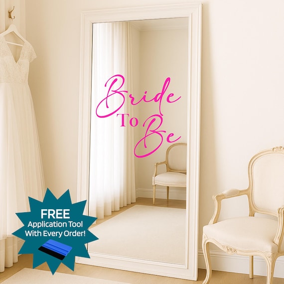 Bachelorette Selfie Mirror: Wedding Mirror Decal | Unforgettable Stickers for Brides to Be