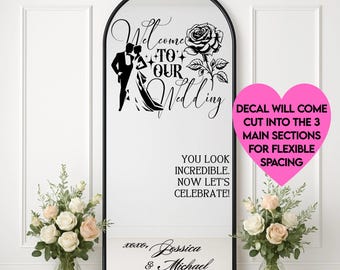 Autocollant En Vinyle Pour Fête De Mariage, Décalcomanie De Mariage