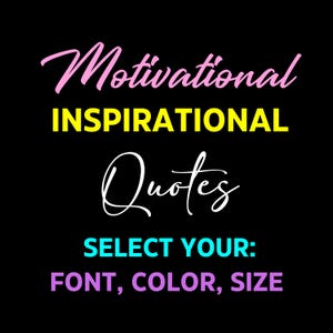 Motivational Quote Vinyl Decal: Customizable Inspirational Sticker