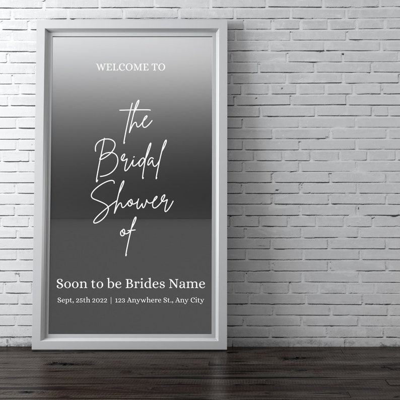 Personalized Bridal Shower Vinyl Decal Sticker / Custom Bridal Etsy