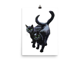 Black Cats Print