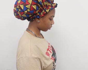 Afrikanische Mütze, Glaube Haar Bonnet, Afrikanische Haar Bonnet, Ankara Muster, Satin Futter, Schlafmütze, Geschenk für sie, Geschenk für alle