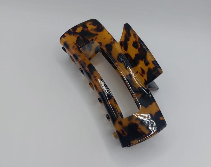 Cheetah Print Hair Claw Clip, Medium Jumbo Clip