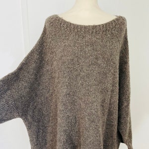 Oversized Strickpullover INDRA Pulli Schwarz SCHUHZWANG Bild 5