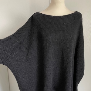 Oversized Strickpullover CINDRA Pulli Schwarz SCHUHZWANG Bild 1