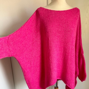 Oversized Strickpullover CINDRA Pulli Pink SCHUHZWANG Bild 1