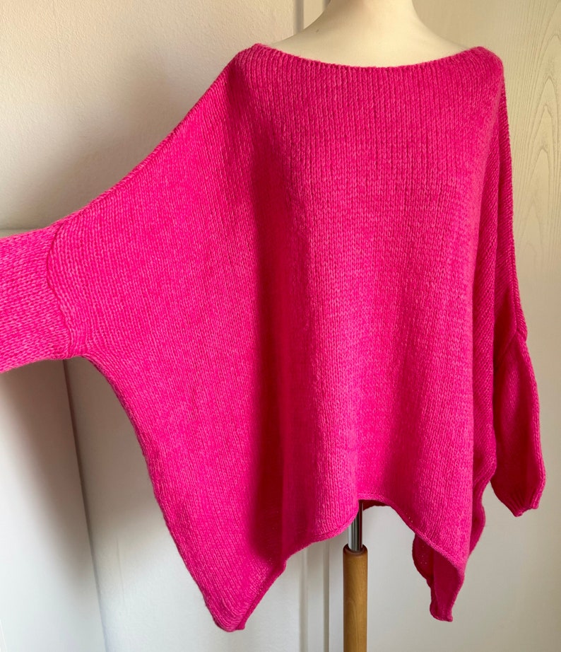 Oversized Strickpullover CINDRA Pulli Pink SCHUHZWANG Bild 1