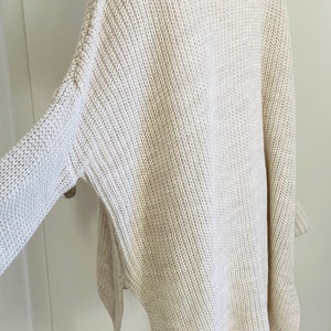 Oversized Ripp-Strickpullover Grobstrick CARLA Grau SCHUHZWANG Bild 9