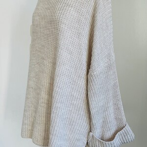 Oversized Ripp-Strickpullover Grobstrick CARLA Grau SCHUHZWANG Bild 8