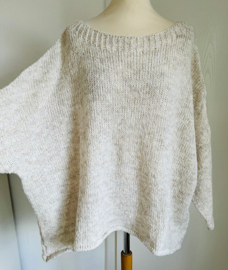 Oversized Strickpullover INDRA Pulli Mittelgrau SCHUHZWANG Bild 3