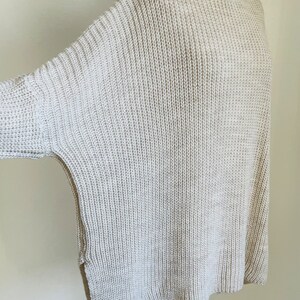 Oversized Ripp-Strickpullover Grobstrick CARLA Grau SCHUHZWANG Bild 5