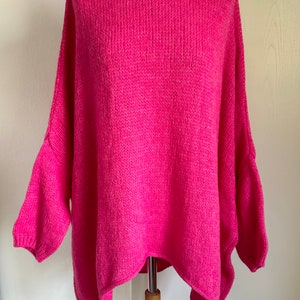 Oversized Strickpullover CINDRA Pulli Pink SCHUHZWANG Bild 2