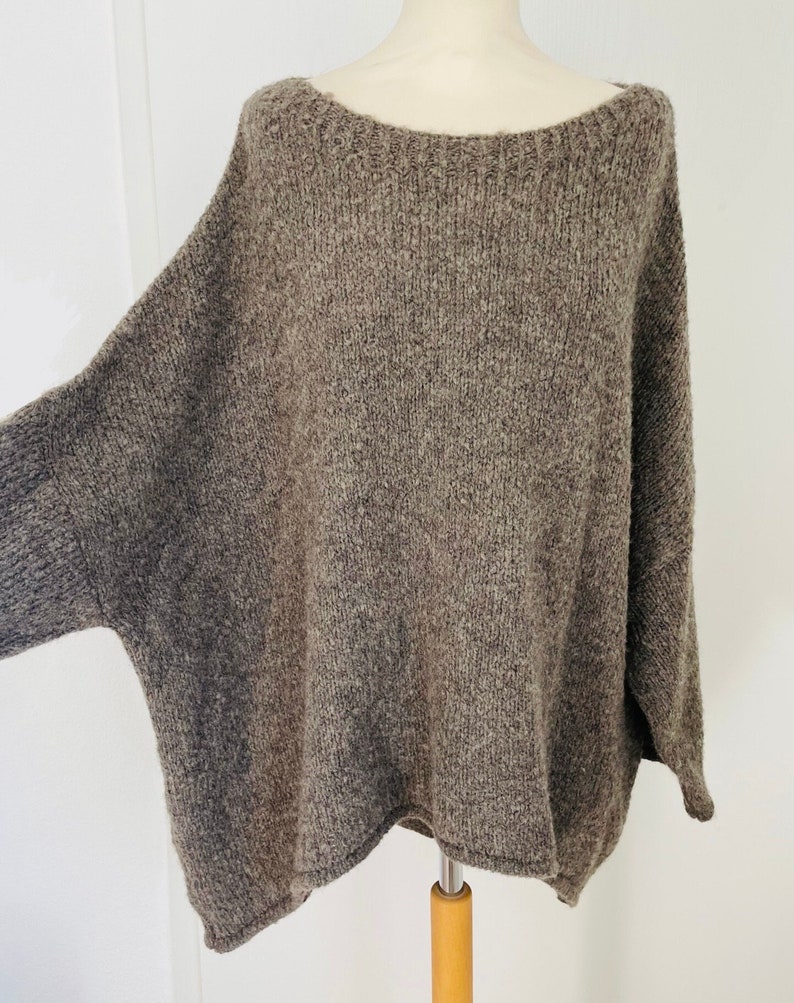 Oversized Strickpullover INDRA Pulli Light Beige SCHUHZWANG Bild 5