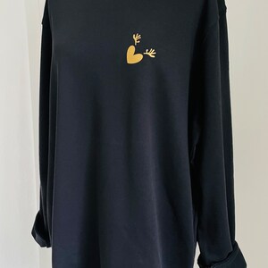 Geweih-Herz Sweat-Shirt Rentier Weihnachten Rot/Weiß SCHUHZWANG Bild 9